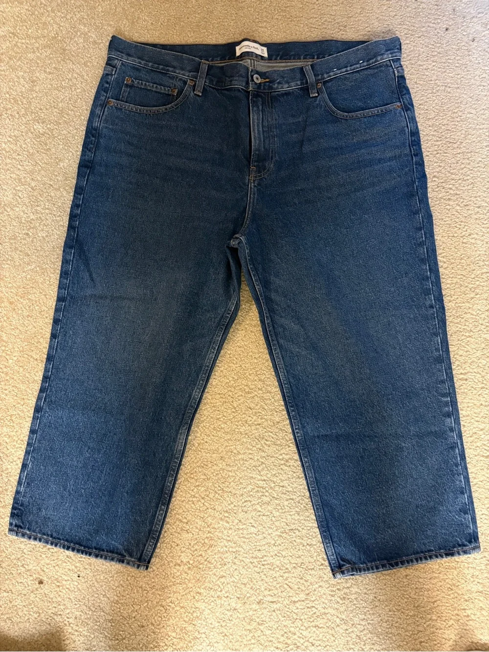 Classic womens Dark Blue Denim Jeans
